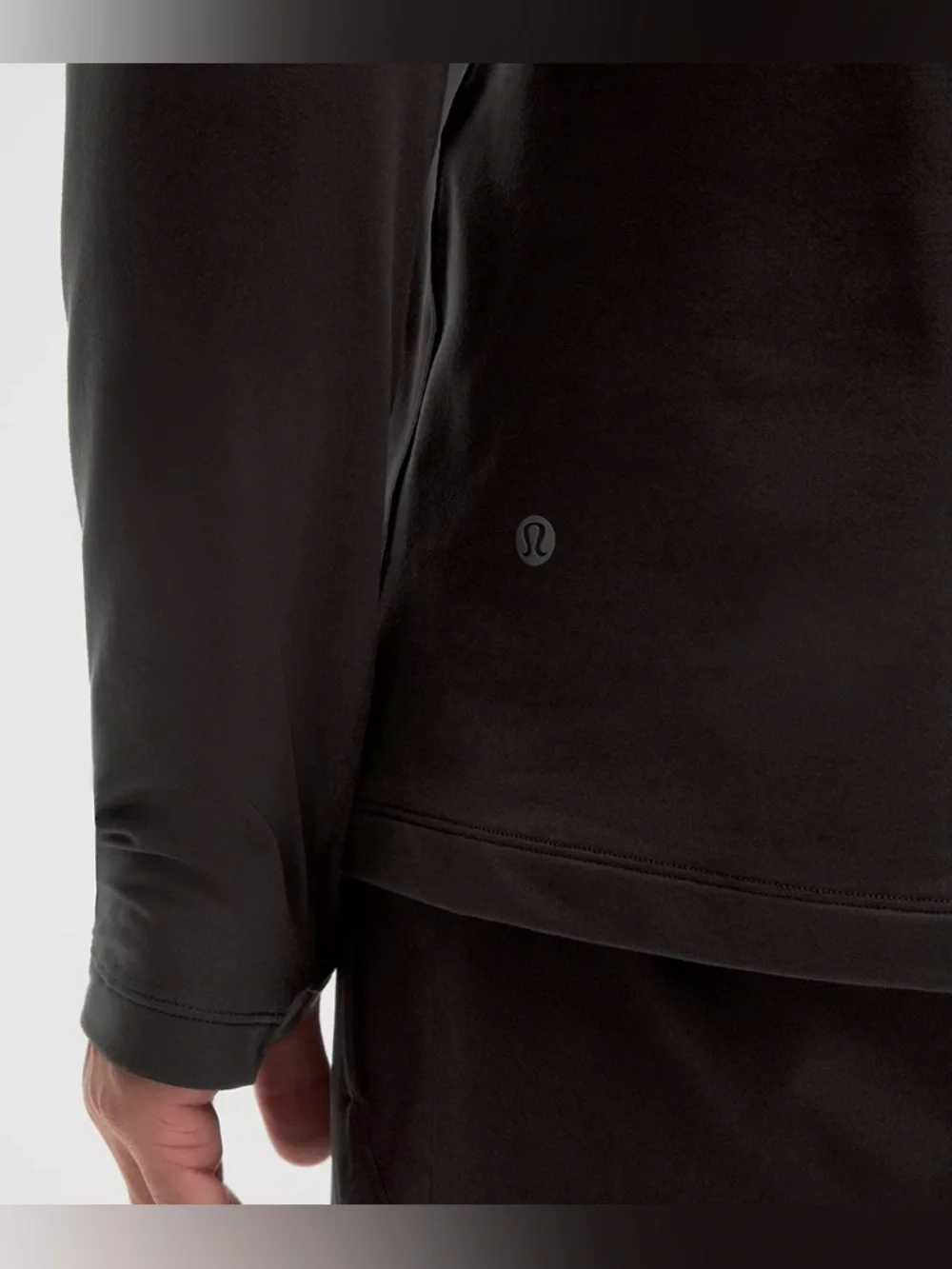 Lululemon Men's Rulu Fleece Crewneck Long-Sleeve Running Shirt Medium - Picture 3 of 8